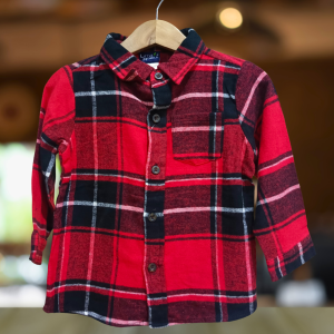 Red & Black Check Casual Shirt