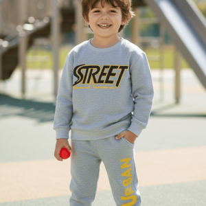 The Boys Urban Street Two Piece Tracksuit brings sporty comfort and cool street vibes together perfect for school days, weekend play, and everyday adventures.