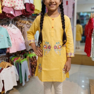 Bright Yellow Kurti